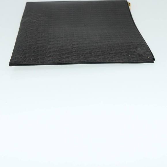 SAINT LAURENT Clutch Bag PVC Dark Brown Gold Auth bs16997 - Picture 4 of 16